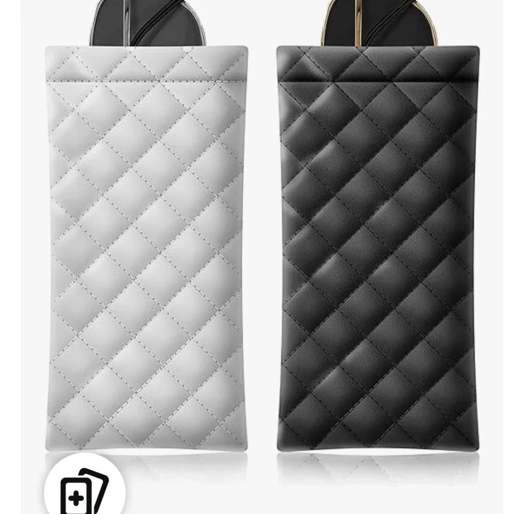 Quilted Set White/Black Eyeglass Case ❤️HP❤️
